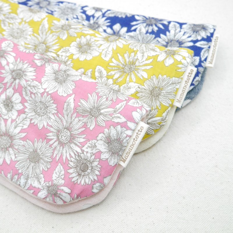 蓬松纱布手帕 / 优雅花卉-Elegant Flower- / L・20×20cm Fuwamoko Gauzehandkerchief - 手帕/方巾 - 棉．麻 多色