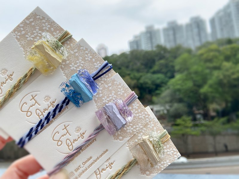 【花・矿石 香水发圈】香港手作/扩香石饰品/发圈/橡筋/ - 发饰 - 其他材质 多色