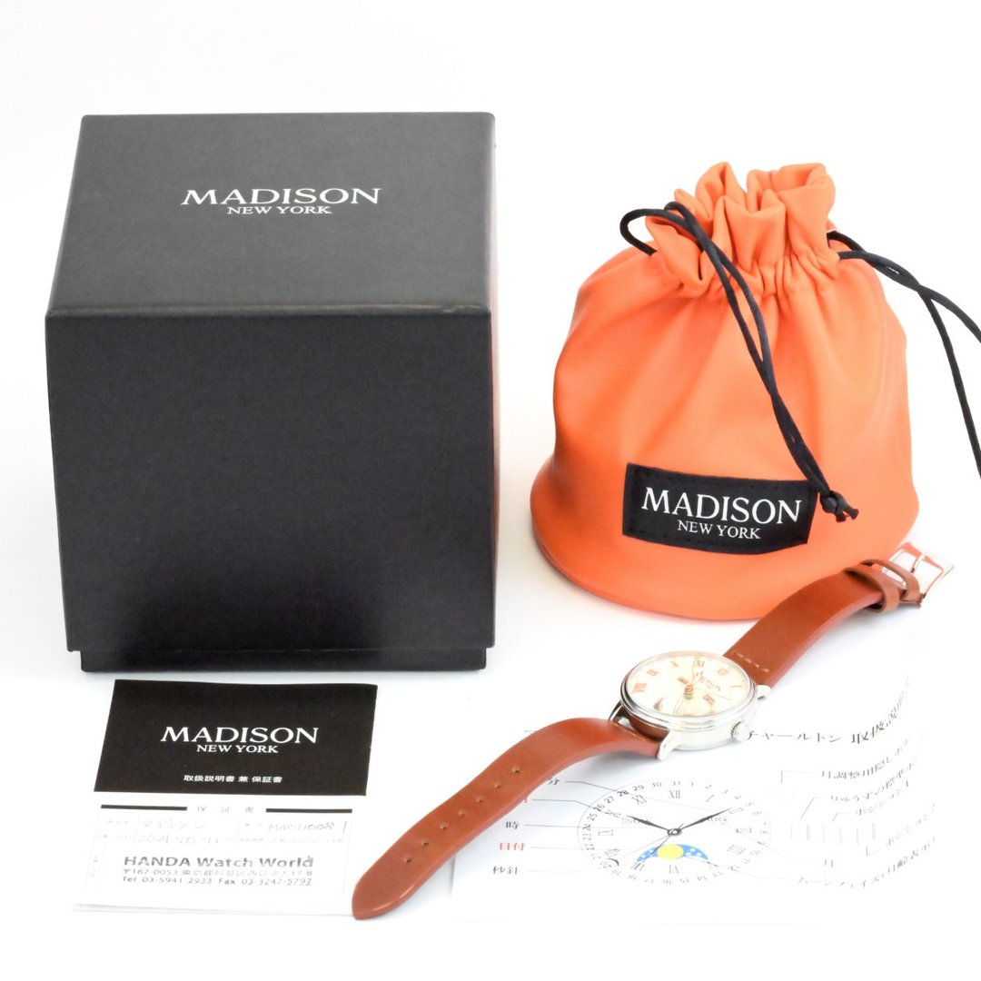 MADISON NEWYORK Charlton 男士手表 MA011008-7 Madison New York Charlton 男士石英手表 - 男表/中性表 - 不锈钢 