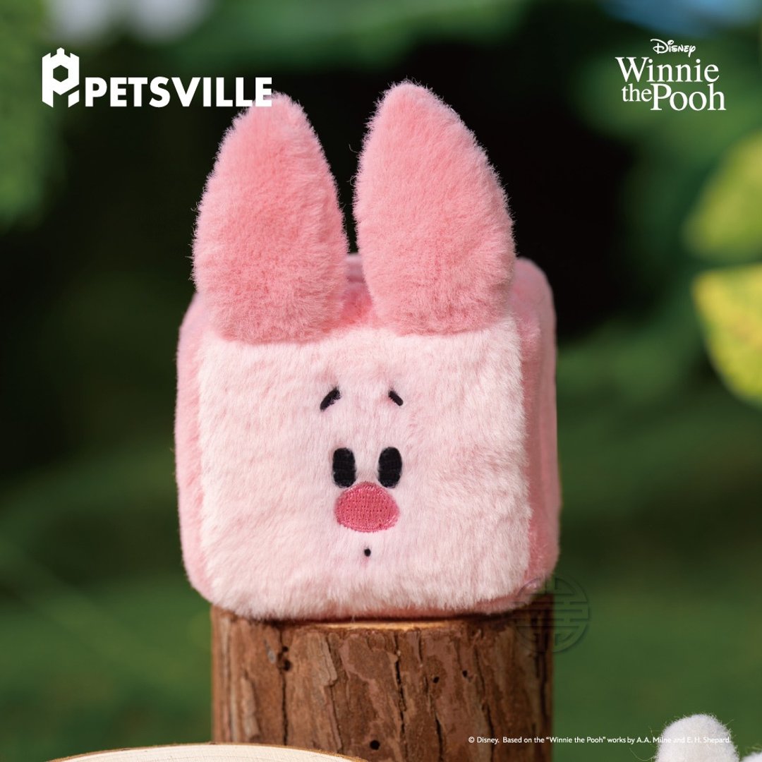 【PETSVILLE&迪士尼】小熊维尼响纸魔方宠物玩具 猫 宠物玩具 - 玩具 - 聚酯纤维 多色
