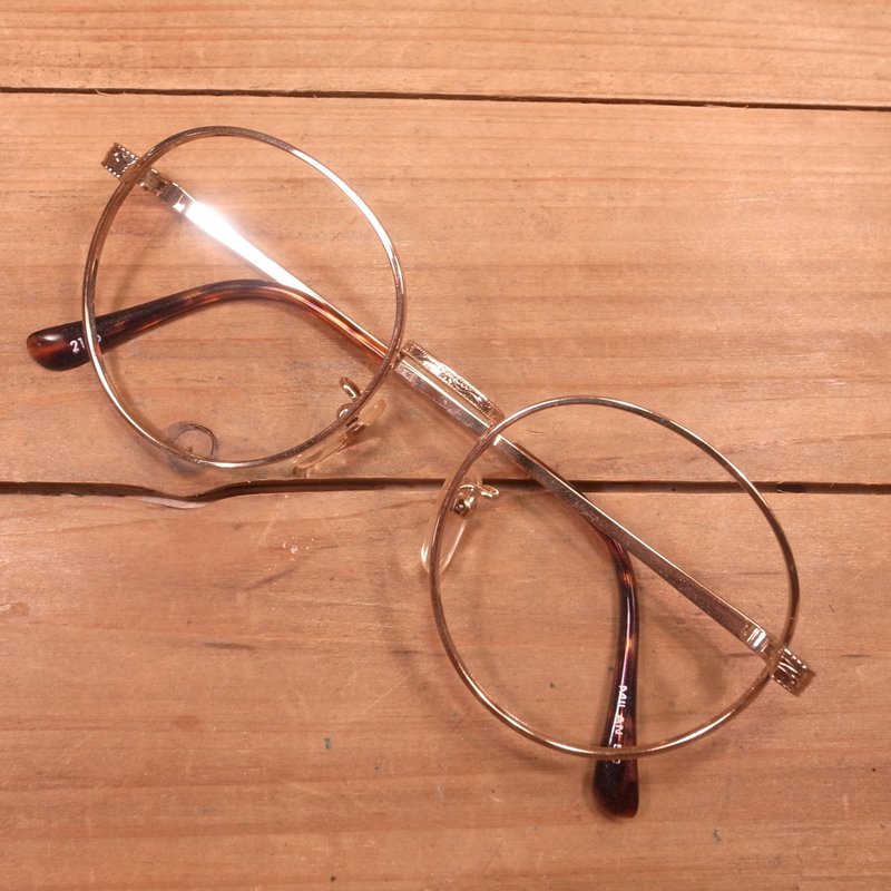 老骨头 圆框金属镜框Q  vintage - 眼镜/眼镜框 - 其他金属 金色