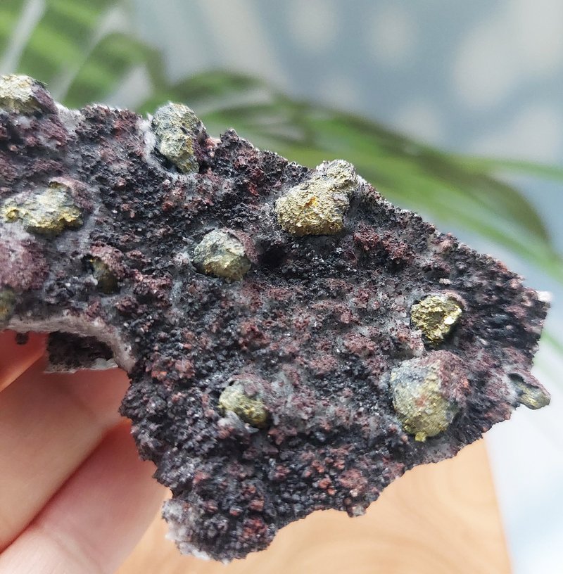 Barite Chalcopyrite 重晶石 黄铜矿 共生矿 天然矿石 原矿 - 摆饰 - 其他材质 