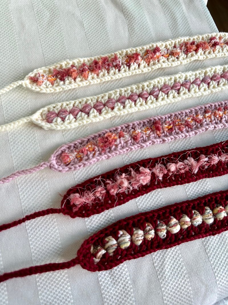 窄款编织发带 - 发带/发箍 - 其他人造纤维 多色