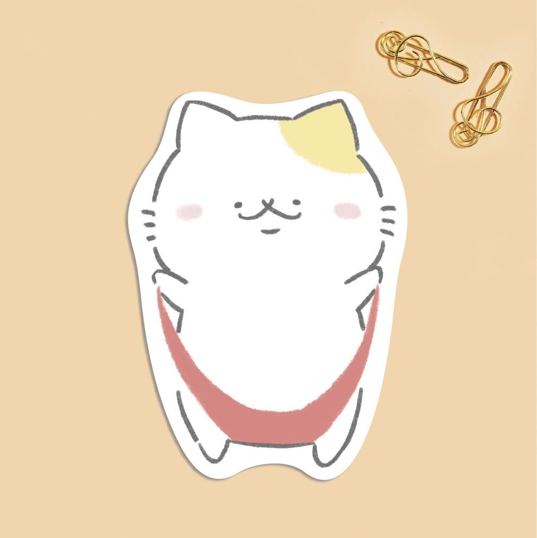 内裤动物 单面万用卡片 色色猫 明信片 - 卡片/明信片 - 纸 橘色