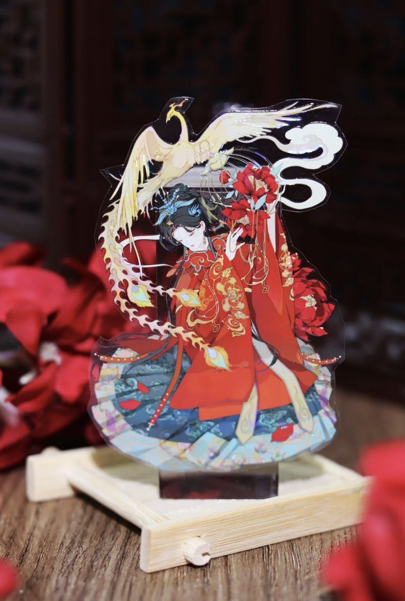 喜 古風花嫁 PET 紙膠帶 貝殼光 10米卷 - 纸胶带 - 其他材质 红色
