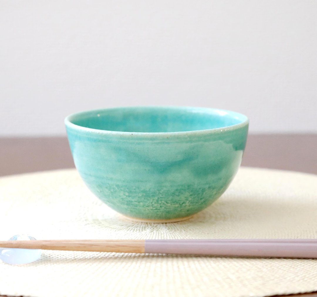 土耳其蓝釉饭碗 6 - 碗 - 陶 蓝色
