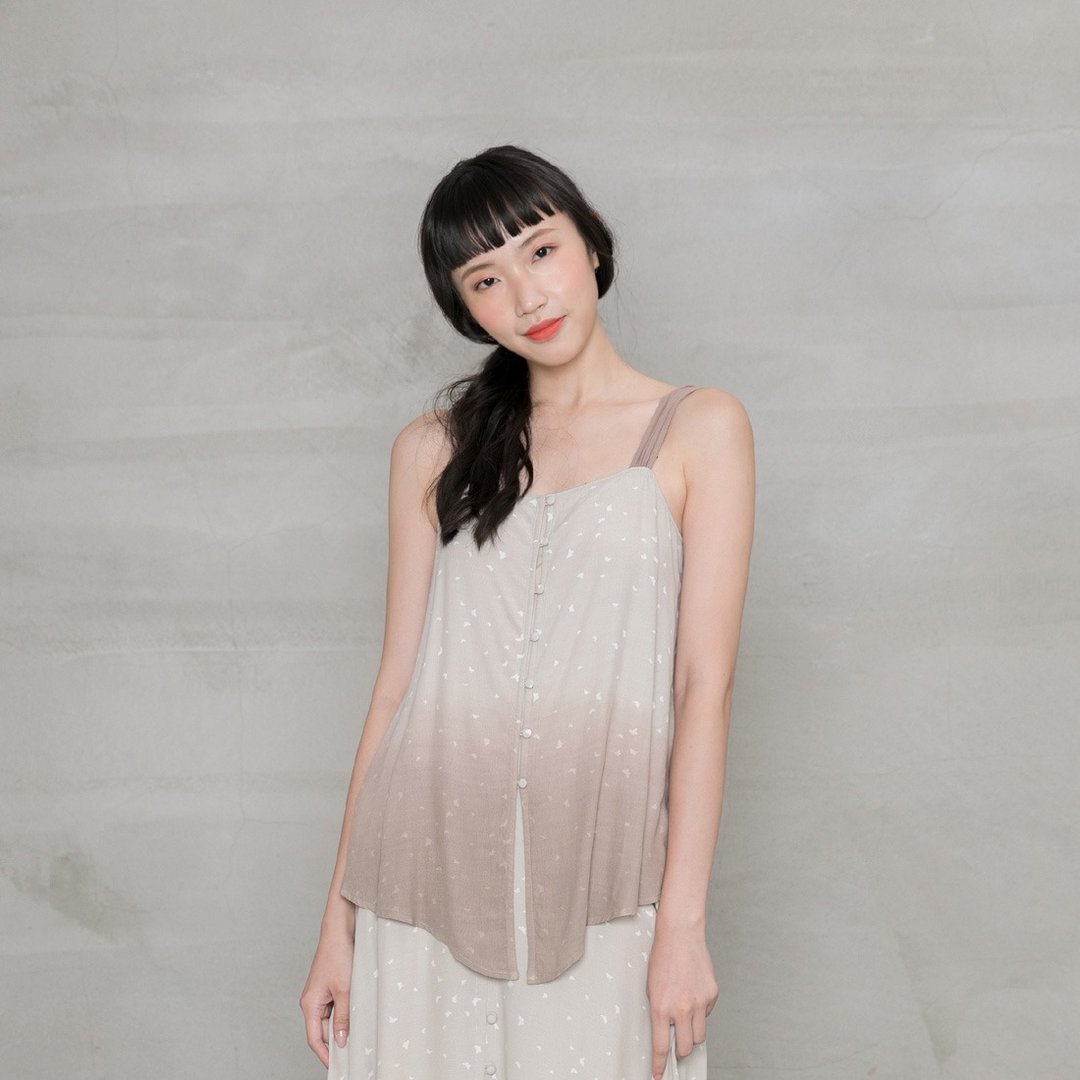 圣托里尼渐染上衣 Santorini Dip Dye Top - 女装上衣 - 其他人造纤维 多色