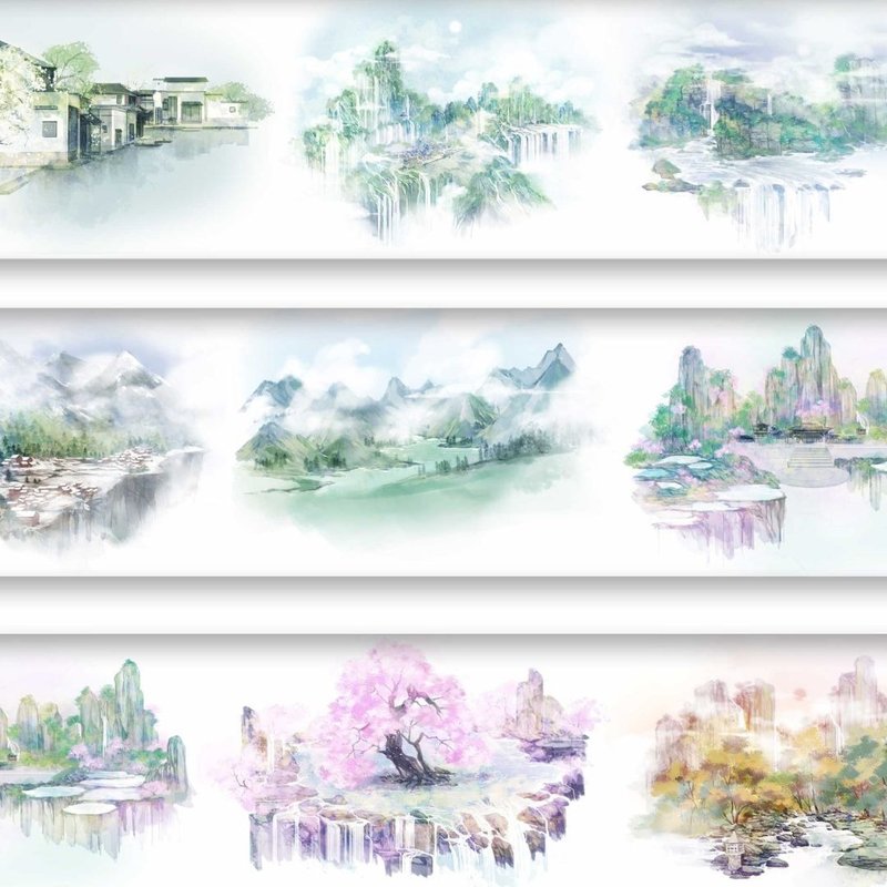 落人間 和紙 膠帶 5米卷 - 纸胶带 - 其他材质 