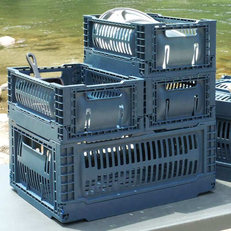 【日本SLOWER】SLOWER 折叠收纳篮 - L(四色可选) - 收纳用品 - 塑料 多色