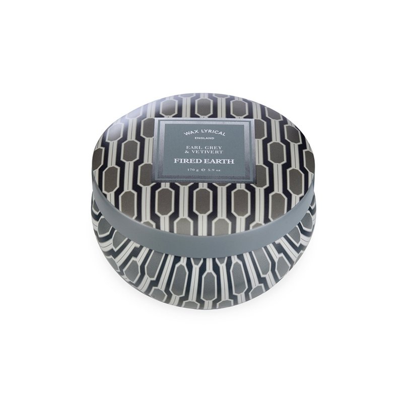 英伦蜡烛FIRED EARTH系列 伯爵茶与香根 锡罐蜡烛 - 蜡烛/烛台 - 蜡 