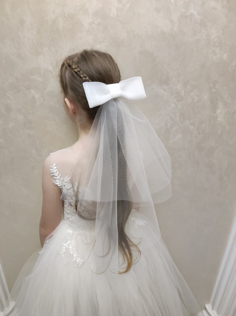 蝴蝶结薄纱尾夹，发饰。 - 领带/领带夹 - 其他材质 多色