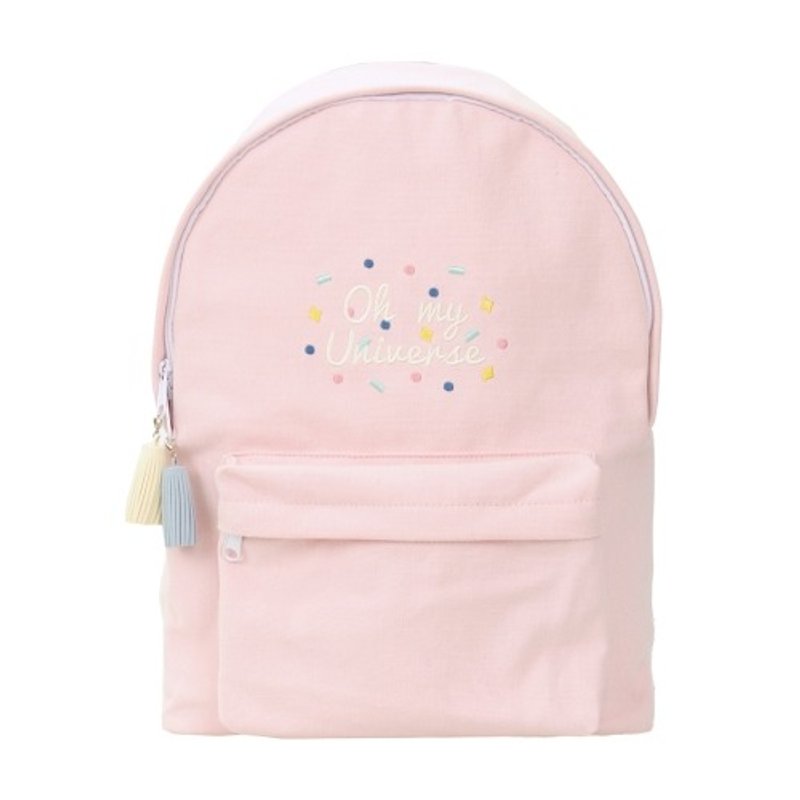 Dear My Universe 喔我的小宇宙后背包 - 粉 - 后背包/双肩包 - 其他材质 粉红色