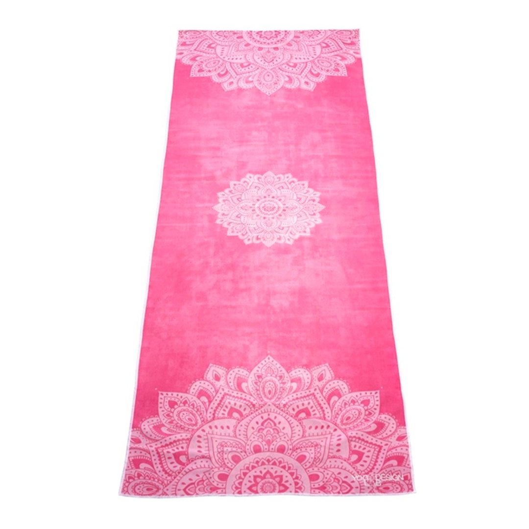 【Yoga Design Lab】Yoga Mat Towel 瑜珈铺巾 - Mandala Rose - 运动配件 - 其他材质 粉红色