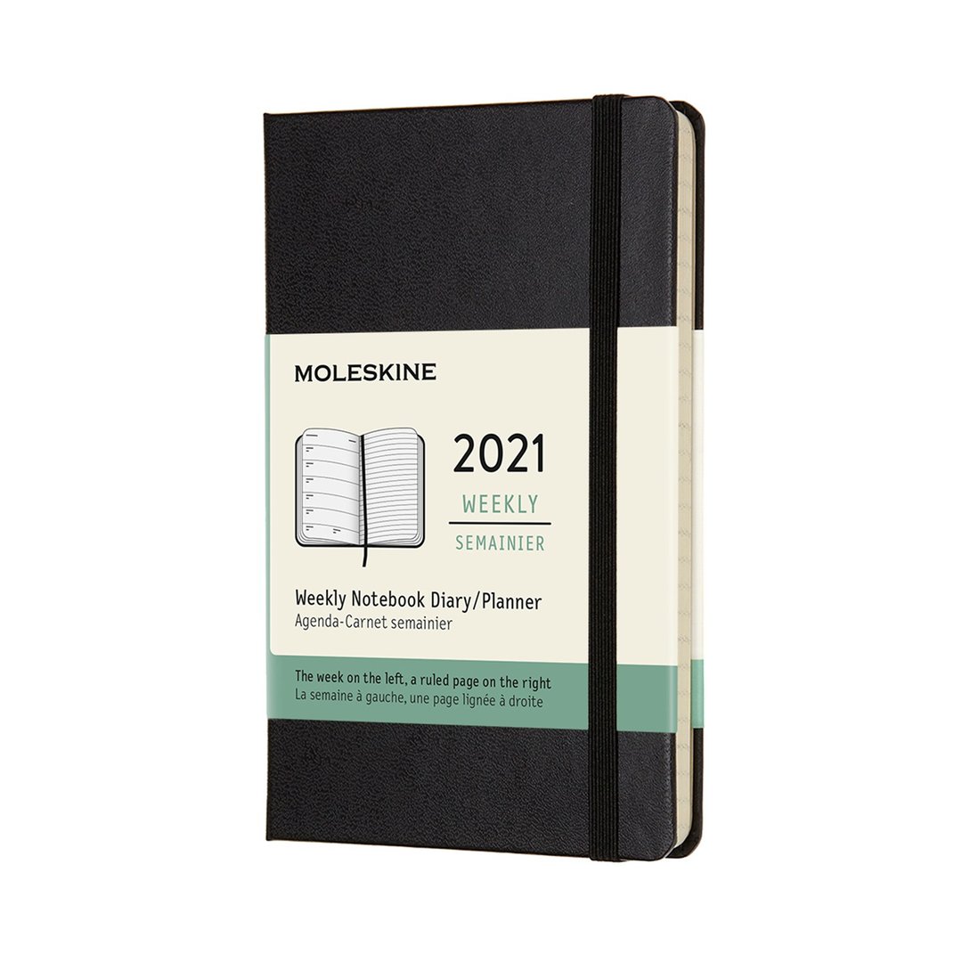 _勿上架_MOLESKINE 2021 周记 12M 硬壳 - 口袋型黑 - 烫金服务 - 笔记本/手帐 - 纸 黑色
