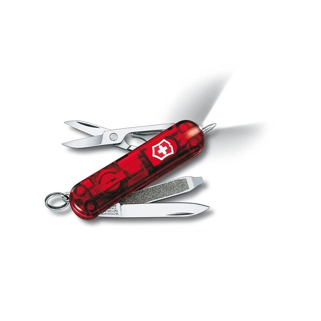 VICTORINOX 瑞士维氏 瑞士刀 Lite 7用 58mm 透红 0.6226.T - 露营用品 - 不锈钢 红色