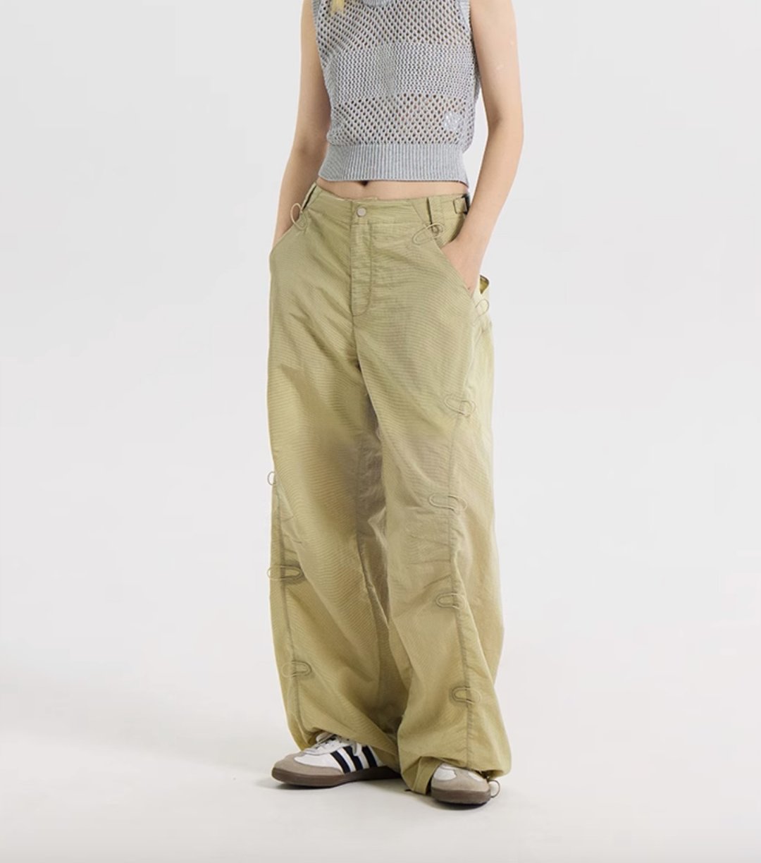 Climbing Parachute Trousers 攀登构件伞兵裤 - 中性裤装 - 棉 卡其色