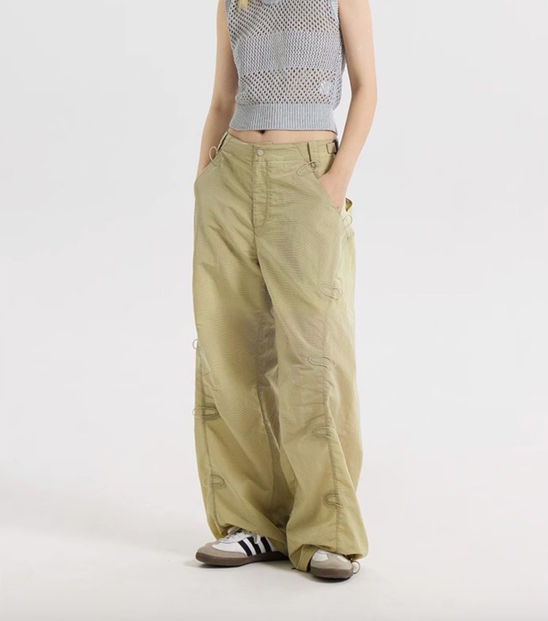 Climbing Parachute Trousers 攀登构件伞兵裤 - 中性裤装 - 棉．麻 卡其色