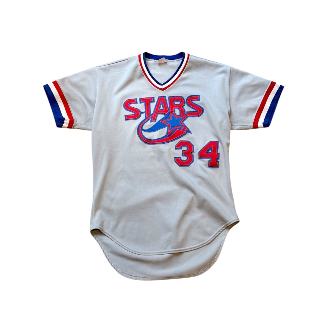 80s Rawlings stars 滚边冰球运动上衣 - 男装上衣/T 恤 - 聚酯纤维 多色