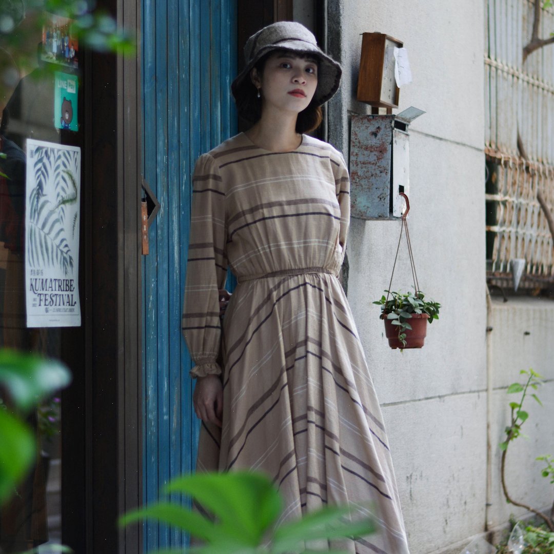 缓山 |  古着长袖洋服 - 洋装/连衣裙 - 其他材质 