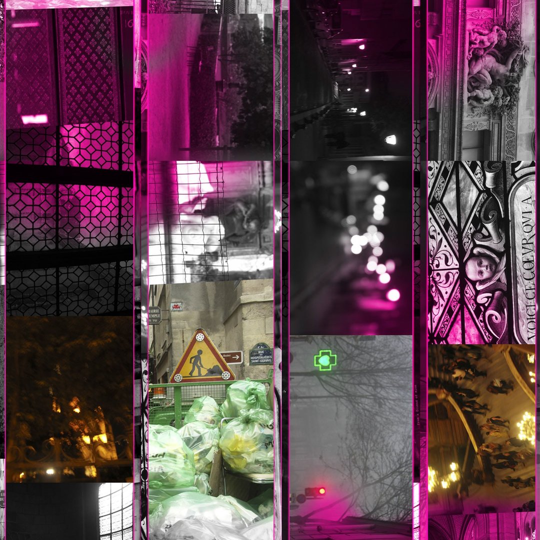 精品时尚丝巾 Paris' Impression  巴黎印象之14 交换礼物推荐 - 丝巾 - 丝．绢 黑色