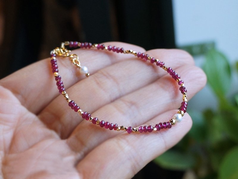 RUBY 极品天然红宝塔珠手链 - 手链/手环 - 宝石 红色