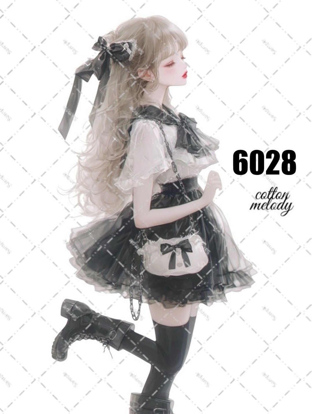 original sticker no.6028 人物贴纸 原创贴纸 女孩贴纸 原创人物贴纸 - 贴纸 - 纸 