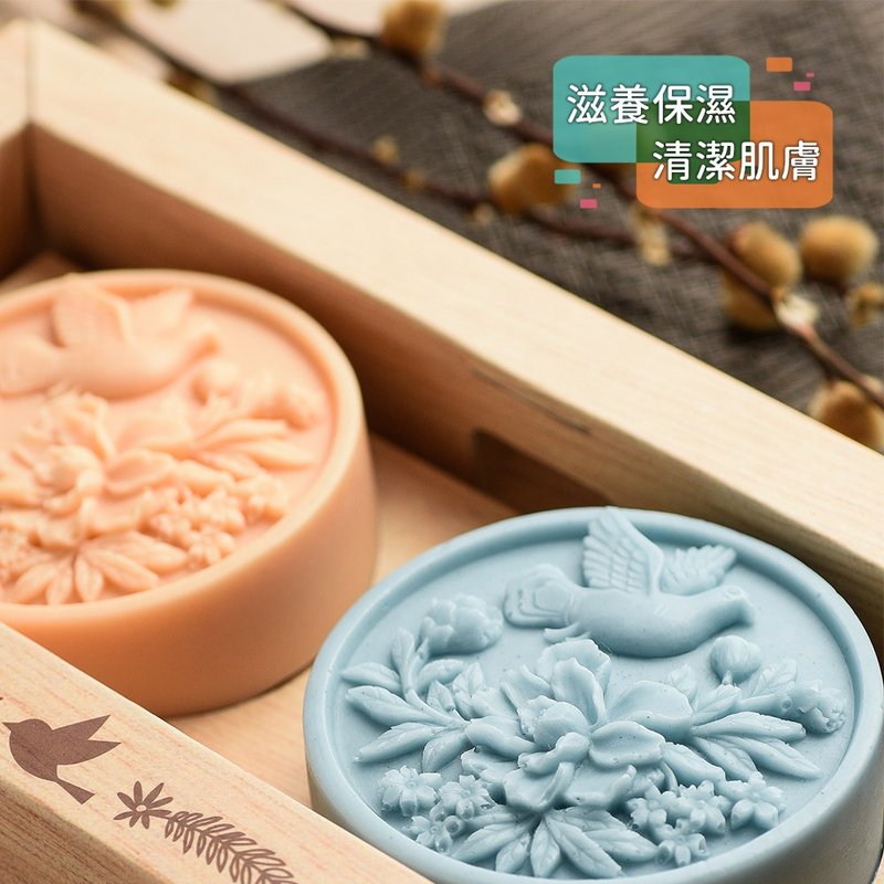 【爱皂事】花鸟精油手工皂 - 香味任选 ( 薄荷、芙蓉花 ) - 肥皂/手工皂 - 其他材质 