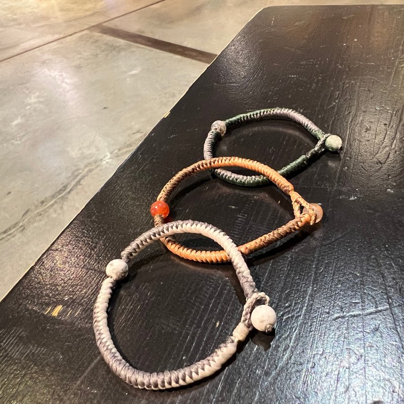 蜡线编织金刚结手环 - 手链/手环 - 其他材质 多色