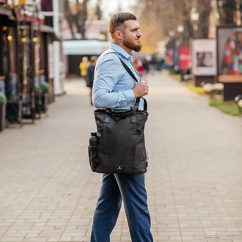 Siena II托特包-多色任选-黑色 | 防泼水 大容量 - 后背包/双肩包 - 聚酯纤维 