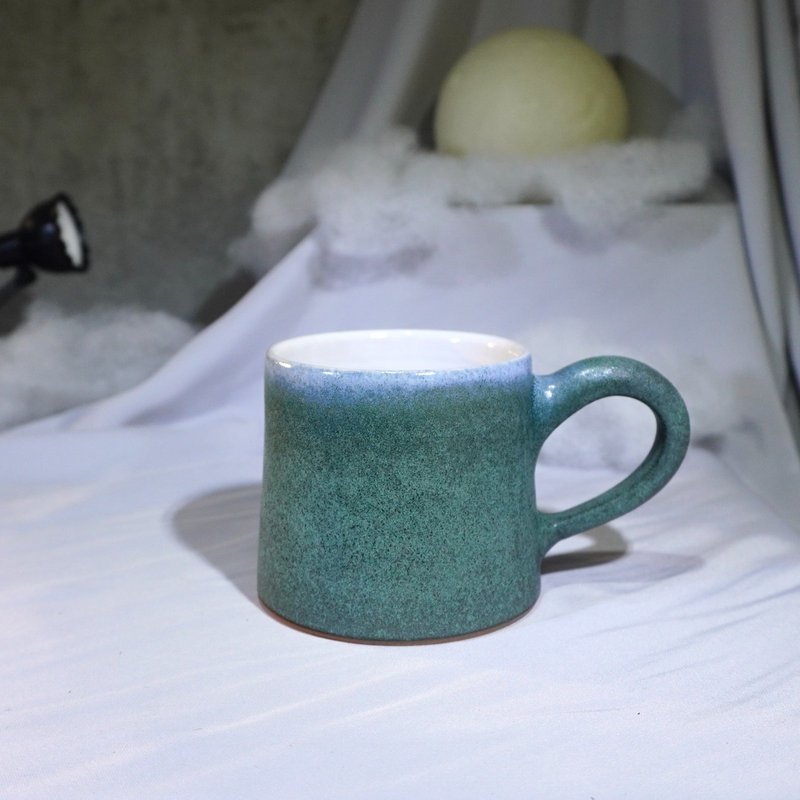 葵绿小山形杯-约200ml,茶杯,马克杯,水杯,咖啡杯 - 咖啡杯/马克杯 - 陶 绿色