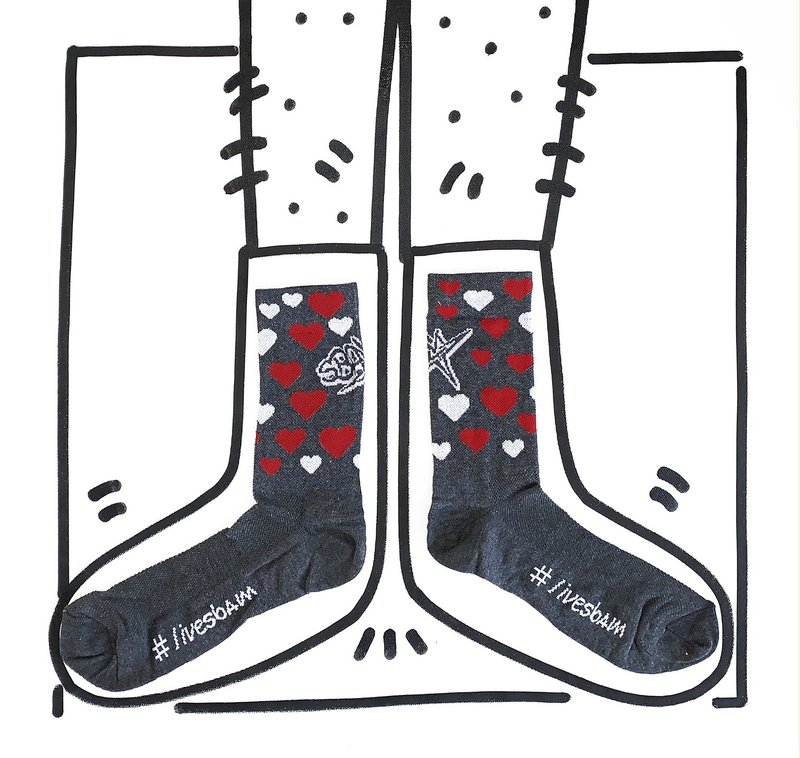 意大利Italy 潮流运动袜livesbam 意大利经典原创设计制造 LOVE - 袜子 - 其他材质 