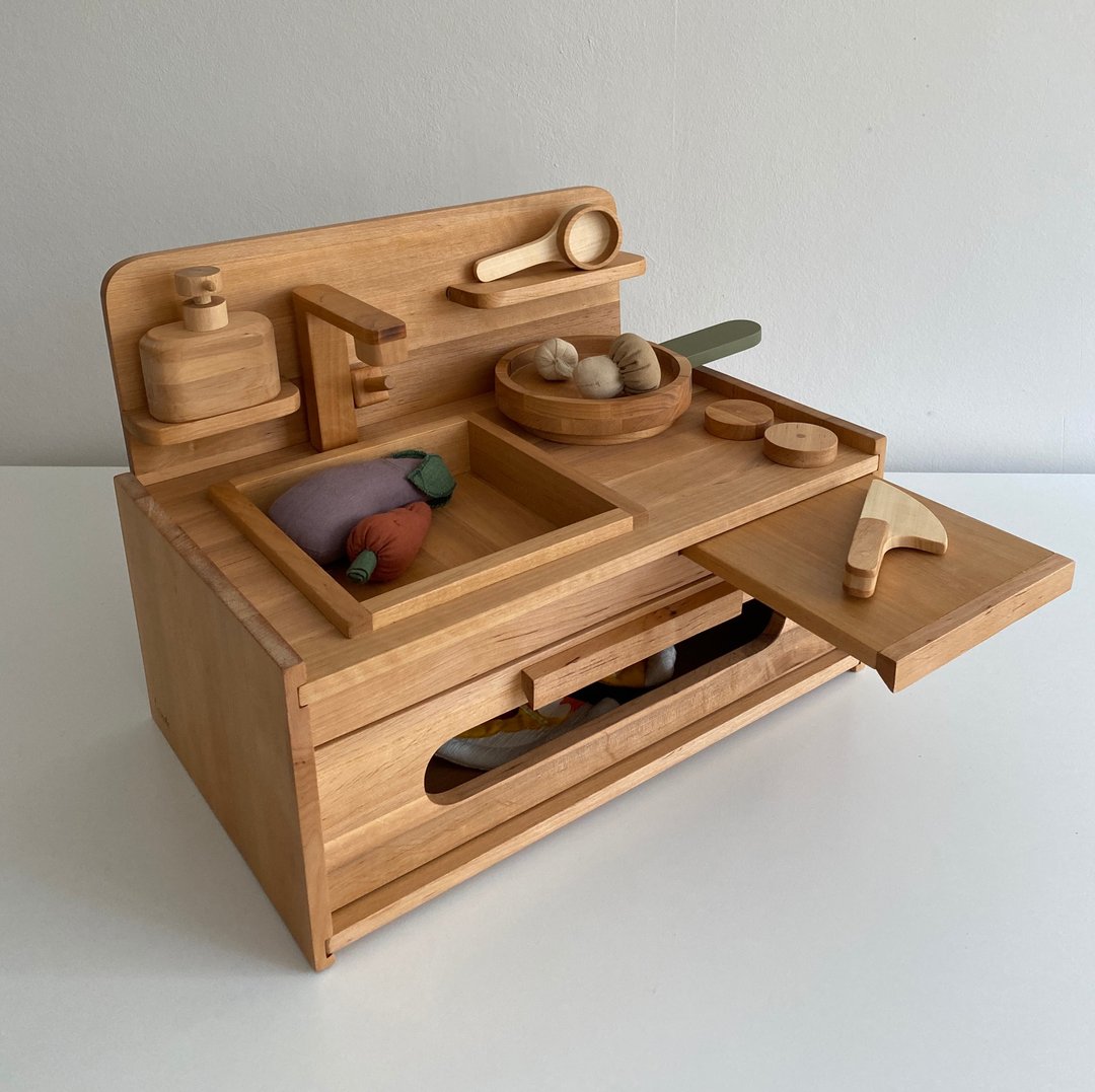 Wooden toy kitchen, For a little chef - 玩具/玩偶 - 木头 白色