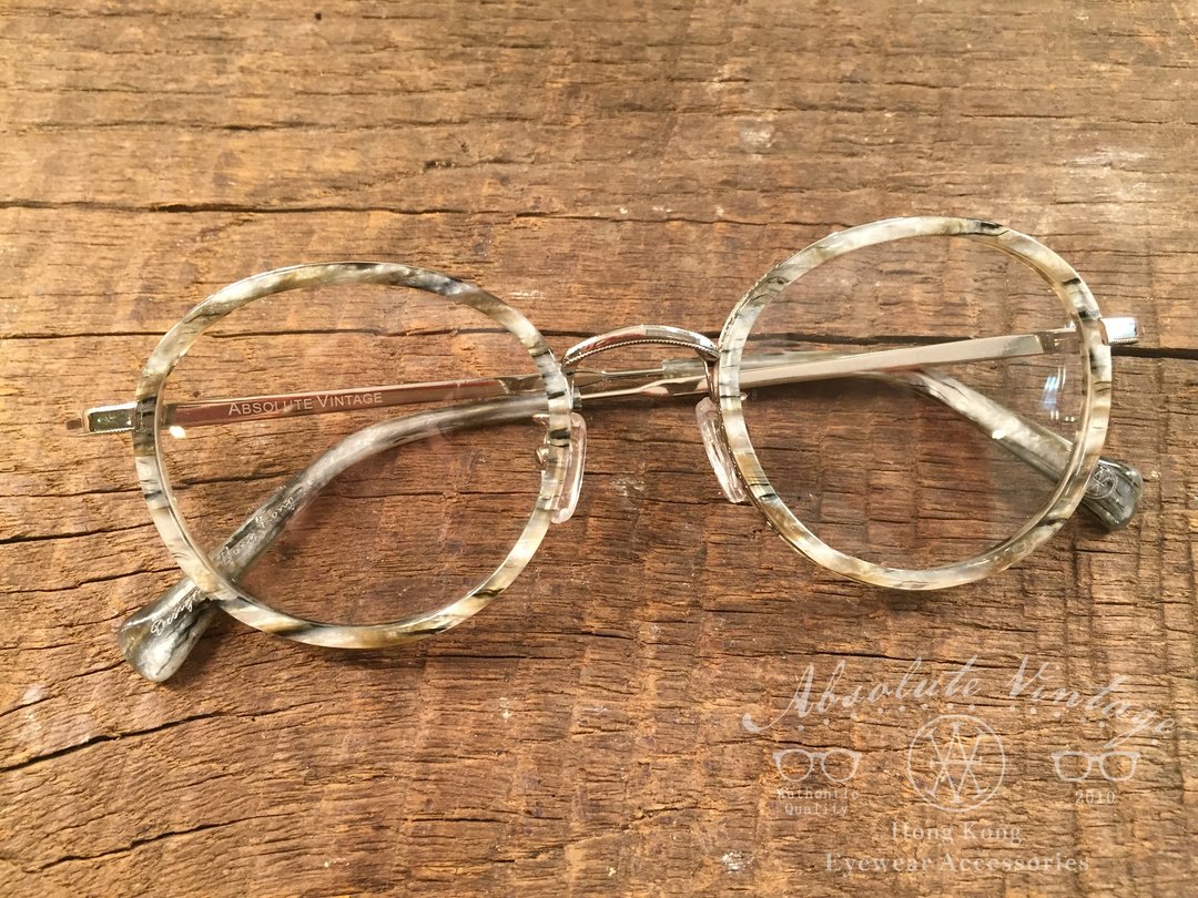 Absolute Vintage - Theatre Lane(戏院里) 复古梨形幼框眼镜 - marble 云石 - 眼镜/眼镜框 - 塑料 