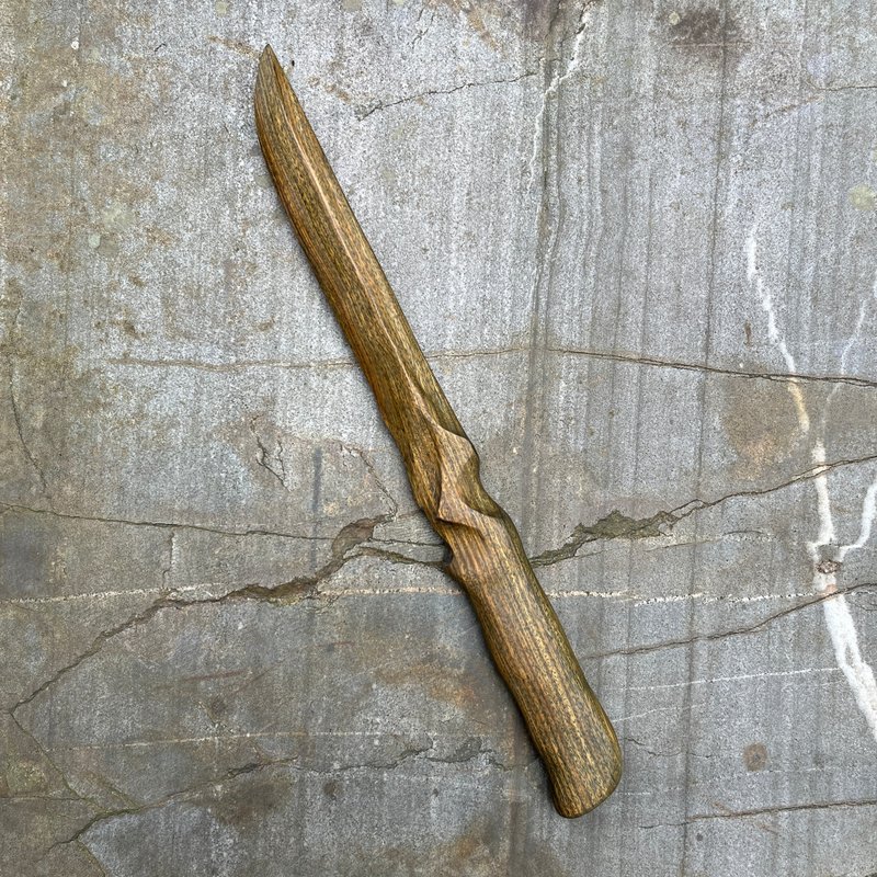 我贩剑　妖刀　条纹绅士　绿檀收藏艺品　木刀　匕首　魔剑纸镇 - 摆饰 - 木头 绿色