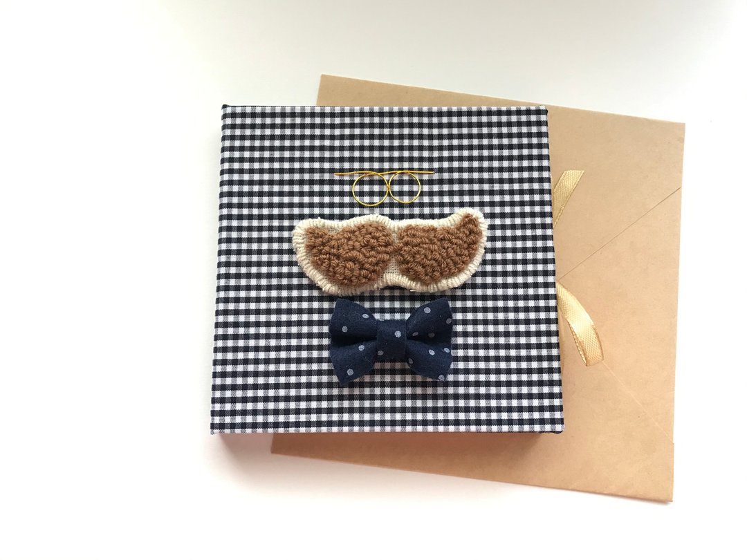 老爸的翘胡子|父亲卡|万用卡|手工卡片|Father's day card蓝色 - 卡片/明信片 - 其他材质 多色