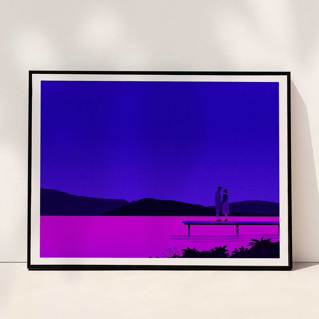 Priceless moment  | Art print (A2) - 海报/装饰画/版画 - 纸 蓝色