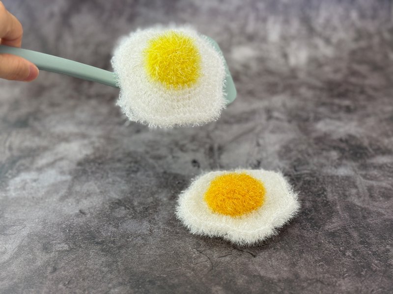 荷包蛋菜瓜布 DIY 在线课程材料包含影片 生日礼物 情人节礼物 - 编织/刺绣/羊毛毡/裁缝 - 棉．麻 