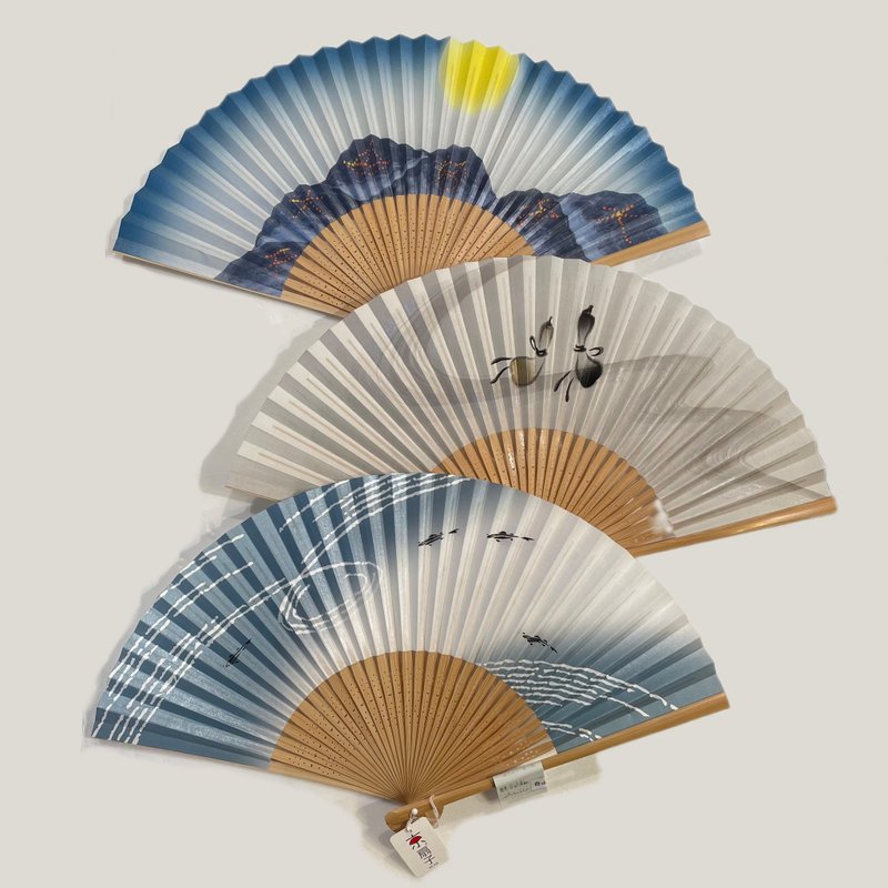 京都手工和纸扇-白山系列 - 扇子 - 纸 