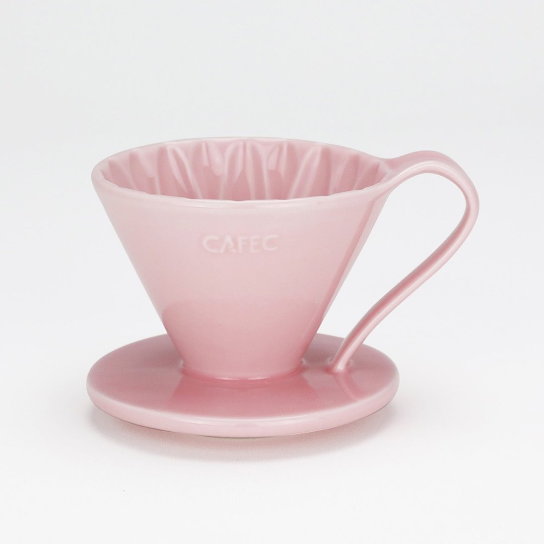 【热销补货】日本CAFEC 花瓣型陶瓷滤杯-粉色 / 共2款 - 咖啡壶/周边 - 瓷 粉红色
