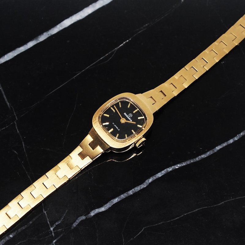 瑞士 RODANIA 罗唐纳 古董 机械表 金色 - 女表 - 其他金属 金色