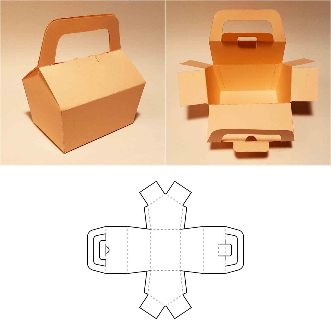 Tool box template, toolbox, tool kit, toolkit, briefcase box, SVG, DXF, PDF, A3 - 图文模板设计 - 其他材质 