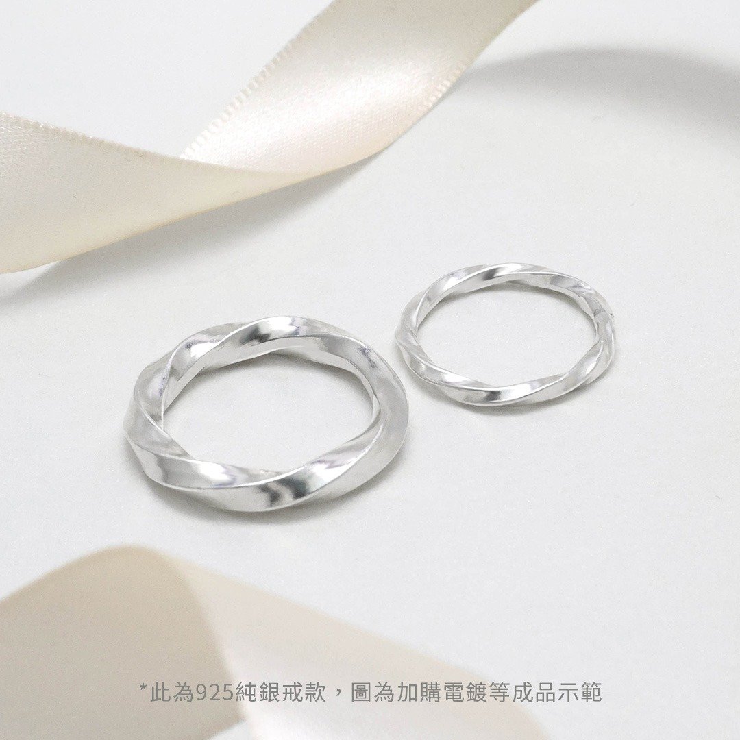 金工课程【爱意流转纯银戒】手作对戒/文化币/外语教学可/1 人可 - 金工/饰品 - 纯银 