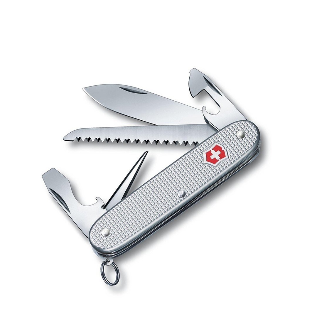 VICTORINOX 瑞士维氏 Farmer Alox 9用 93mm 银格 0.8241.26 - 露营用品 - 其他材质 银色