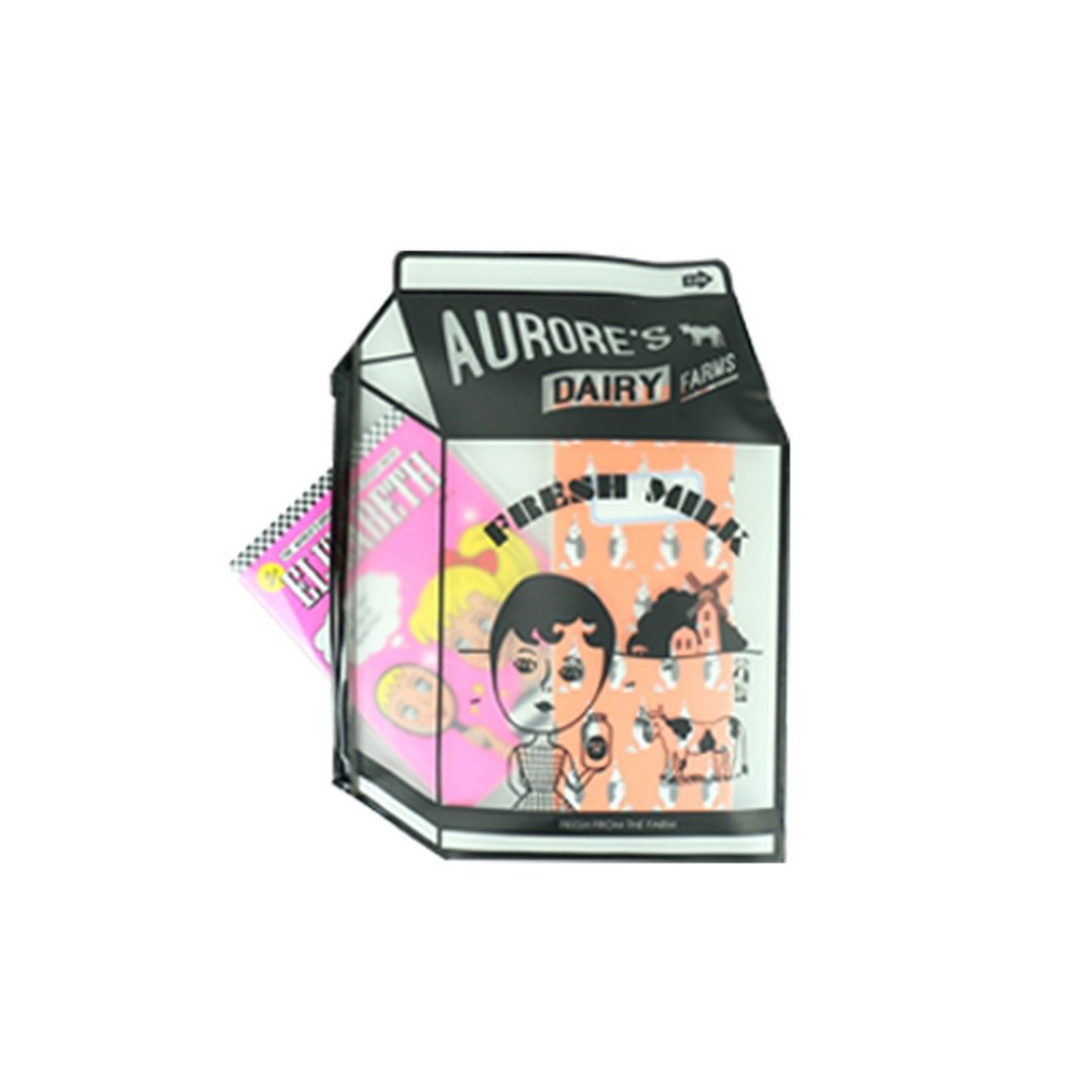 欧若若牛奶立体收纳夹链袋NEW - 化妆包/杂物包 - 塑料 透明