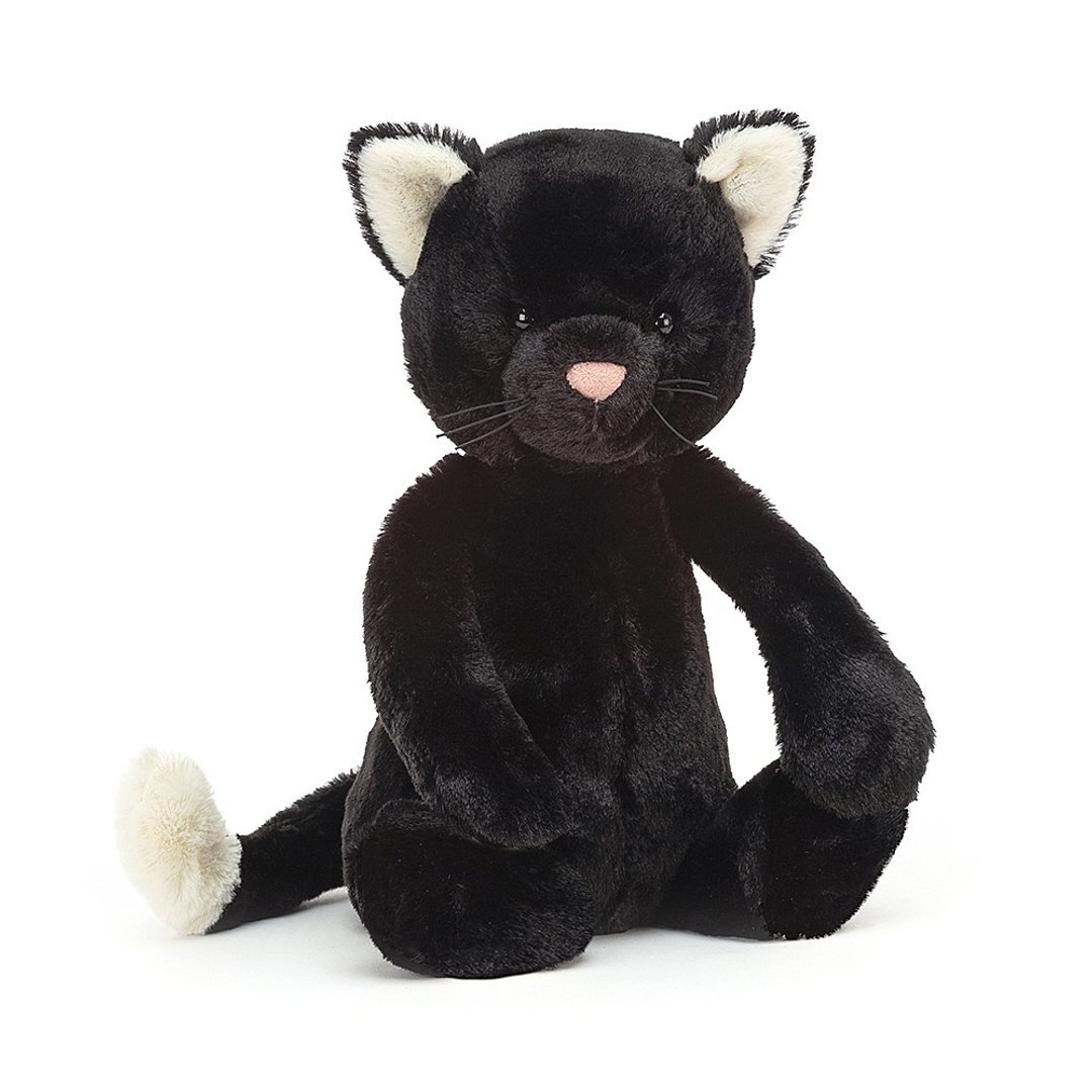 Bashful Black Kitten 黑猫 31cm - 玩偶/公仔 - 聚酯纤维 黑色