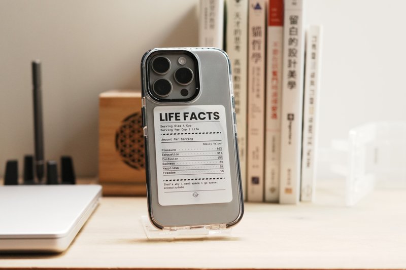 LIFE FACTS 人生成份表 MagSafe 手机壳 - 手机壳/手机套 - 塑料 蓝色