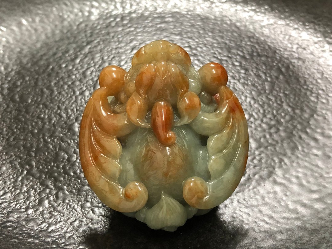 飞天貔貅 招财貔貅挂件 小摆件 天然A货缅甸玉翡翠 红翡 附台证 - 吊饰 - 玉石 多色