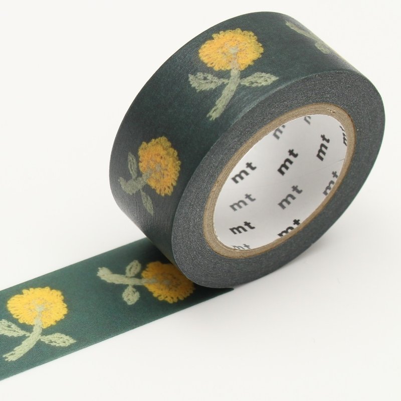 mt 和纸胶带 x mina perhonen【跳跃的花 (MTMINA34)】2017SS - 纸胶带 - 纸 绿色