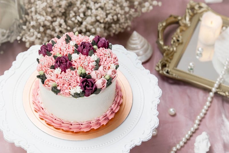 【母亲节礼物】四寸妈妈之花/康乃馨/蛋糕/限定/5天后发/包邮 - 蛋糕/甜点 - 新鲜食材 粉红色