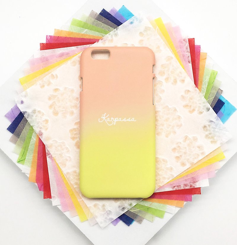 木棉-渐层 花语-iPhone原创手机壳/保护套 - 手机壳/手机套 - 塑料 橘色